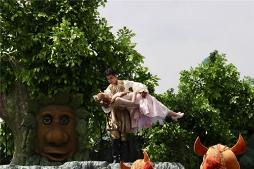《魔法公主》实景演出现场拍摄——人体悬浮